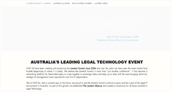 Desktop Screenshot of lawtechsummit.com.au
